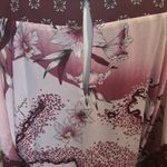 White House | Black Market Kimono Blouse Size Small Fiji Sunset Midnight Orchid Photo 5