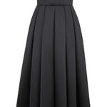 House Of CB NWT Contessa in Black Strapless Satin Corset Midi Dress S Photo 0