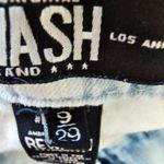 REWASH  White and Blue Denim Shorts with Lace Photo 3