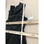 Paniz NY Women Satin Tank Dress 8 Black Boat Neck Semi Photo 8