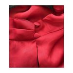 Lulus Wine Red Asymmetrical Satin Gown Size M Photo 3