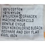 Talbots  Womens Tank Top Large White Orange Trim Crew Neck Stretch Casual Comfort Photo 7