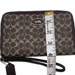 Coach  Brown Gray Signature Wallet Wristlet Photo 6