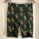 NWT Slow AF Run Club Paisley Turtle Bike Shorts Size L Large Merch Turtles Green Photo 0