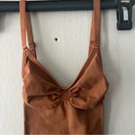 SKIMS  Bronze Seamless Sculpt Ankle Cropped Catsuit Size XXS Photo 3