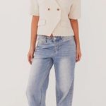 Peppermayo Hacienda linen short sleeve blazer SZ 4 Photo 6