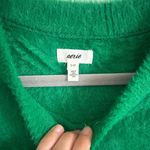 Aerie  Women's S Flurry Crewneck Sweater Kelly Green Plush Fuzzy Pullover New Photo 4
