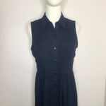 Ny Collection  Maxi Dress Sleeveless Collared Tiered Ruffle Womens Black‎ Photo 1