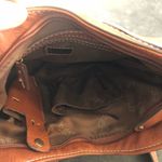 b.o.c. Born Brown Leather Shoulder Bucket Bag Zip Top Large Outer Pocket 10X10 Photo 5