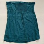 Anthropologie teal tunic top short mini dress large linen blend New NWT RARE HTF Photo 1