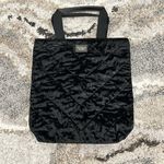 Victoria's Secret Victoria’s Secret Black Velvet Tote Bag Photo 0