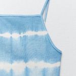 ZARA  Blue Tie Dye Crop Top Sz L Photo 6