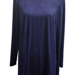 Primi Women's Navy Blue Long Sleeve Tunic Dress Size Large Made in USA Photo 0