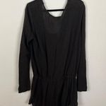 Free People  Grey Gauze Henley Romper Photo 6
