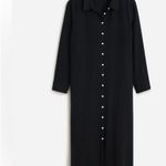 J.Crew  Long Beach Shirt in Airy Gauze in Black Size Small Photo 2