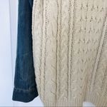 Chelsea and Violet L Cable Knit Studded Sweater with denim sleeves Photo 8