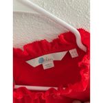 Boden Effie Silk Top Womens 8 Orange Ruffle Sleeveless Career Office Cocktail Photo 3