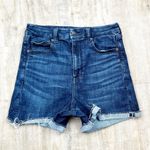American Eagle Curvy Super High Rise Shortie Jean Denim Shorts Blue 8 Photo 9