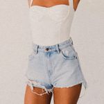 Rolla's  x American Threads light wash Duster Short In Layla Bleach Photo 0