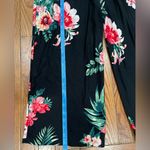 No Boundaries  Black Floral Wide Leg Pants Photo 2