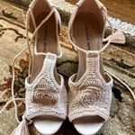 Cute Crochet Platforms Tan Size 9 Photo 0