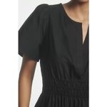 Anthropologie  Maeve Poplin Cotton Somerset Maxi Dress Black Size Large Photo 1