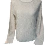 Vince Long Sleeve Crinkle Textured Top in Hayseed Size Large NWOT Photo 2