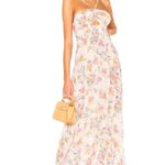 Free People One Step Ahead Maxi Dress Ivory Floral Photo 0