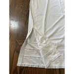 Sears The Doesn't Slip Long White Slip Side Slit Sz Medium Lace Bottom 38" Long White Photo 8