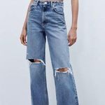 ZARA Ripped Wide Leg Jeans Photo 0