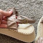 Qupid Ruched Double Strap Sandals Photo 6