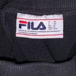 FILA Black Jogger Sweatpants Pockets Heavyweight Photo 6