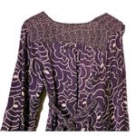 Anthropologie Corey Lynn Calter Purple Floral Silk Bohemian Dress Womens Size 6 Photo 4