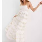 Aerie  Tie Dye Maxi Dress White Size Small Ethereal Goddess Summer Bohemian Beach Photo 3