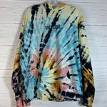 Orange Kiss Womens Size XL  Self Love Tie Dye Hooded Sweatshirt Photo 0