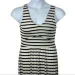 Chelsea & Theodore Black White Striped Maxi Dress Small NWT Summer Sundress Photo 2
