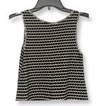 Mystree Womens Blouse Black White Geometric Scoop Neck Sleeveless S Photo 4
