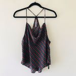 Free People Stevie Cowl Neck Flowy Striped Tank Top Photo 2