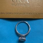 Elegant Solid Silver 2.0ct Moissanite Ring Photo 3