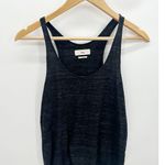 Aritzia TNA Black Gray Cut Off Racerback Tank Top Shirt Cotton Blend Women Size Small Photo 0