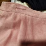 Vintage terry Lewis Pink Suede Leather Skirt Size 14P Photo 3