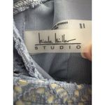 Nicole Miller  1 piece Swimsuit Size Small Blue Crochet Swimdress Festival Photo 11