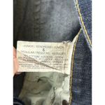 Grane Flare Leg Jeans Juniors Sz 5 Dark wash Wide Leg Distressed Hem Blue Photo 4