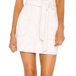 Free People Splendor in the Grass Paper Bag Denim Skirt Oatmeal Off White Size 6 Photo 0