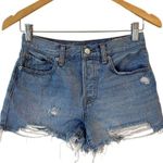 We The Free by Free People Sofia Short Medium Wash Denim Blue Women's Size 25 Photo 0