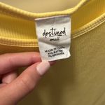 Tilly's  size small yellow ribbed shirt Photo 1