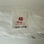 European vintage 90s ruffled white button down blouse size 10 Photo 1