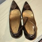 Tahari  Marion Womens 6.5M Metallic Bronze Pointed Toe Ankle Strap Heels Shoes Photo 5