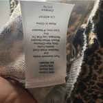 Talbots  Floral Metallic Button Cardigan Sweater Black Gold L Cotton Blend‎ Photo 6