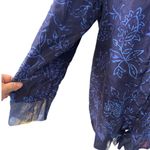 Victoria's Secret Navy and Lavender silk sleep shirt Photo 1